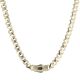 14ct Yellow Gold Monaco Edge Alternate Flex Lock Chain 18"