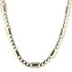 14ct Yellow Gold Monaco Shade Plain Chain 18"