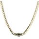 14ct Yellow Gold Monaco Classic Plain Lock Chain 18"