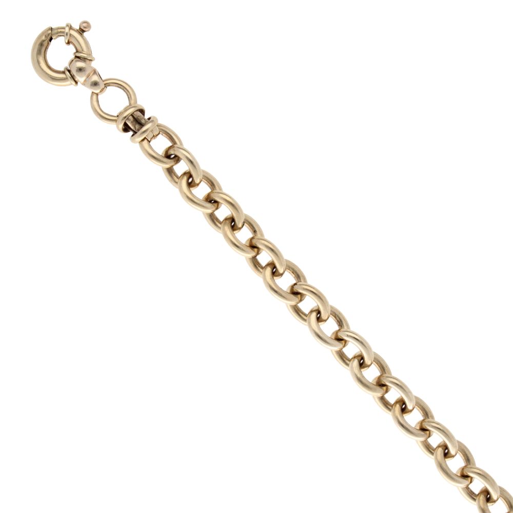 9ct Yellow Gold Belcher Bracelet 9" Ramsdens Jewellery