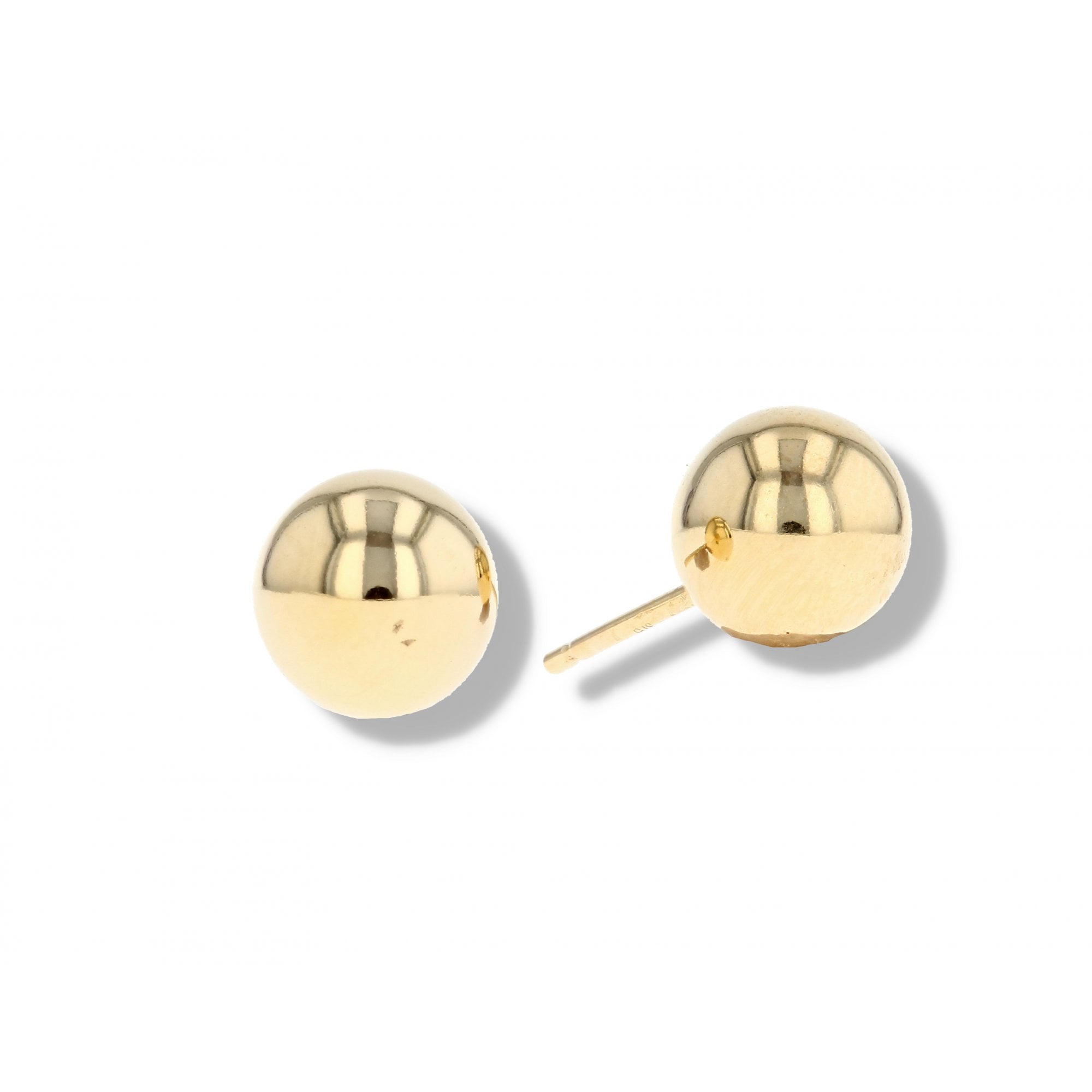 9ct Yellow Gold Round Ball Stud Earrings Ramsdens Jewellery