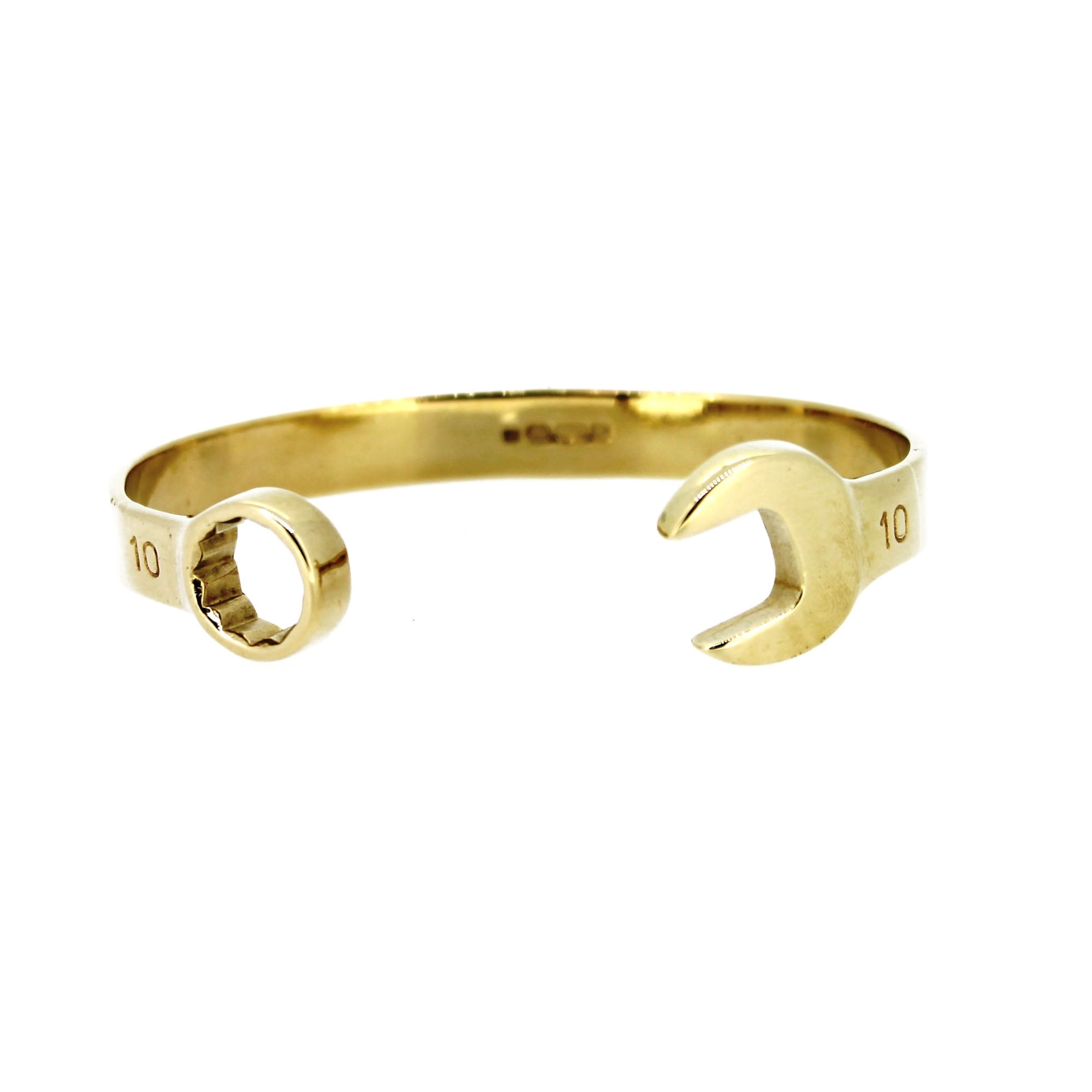 9ct gold spanner bangle Clearance