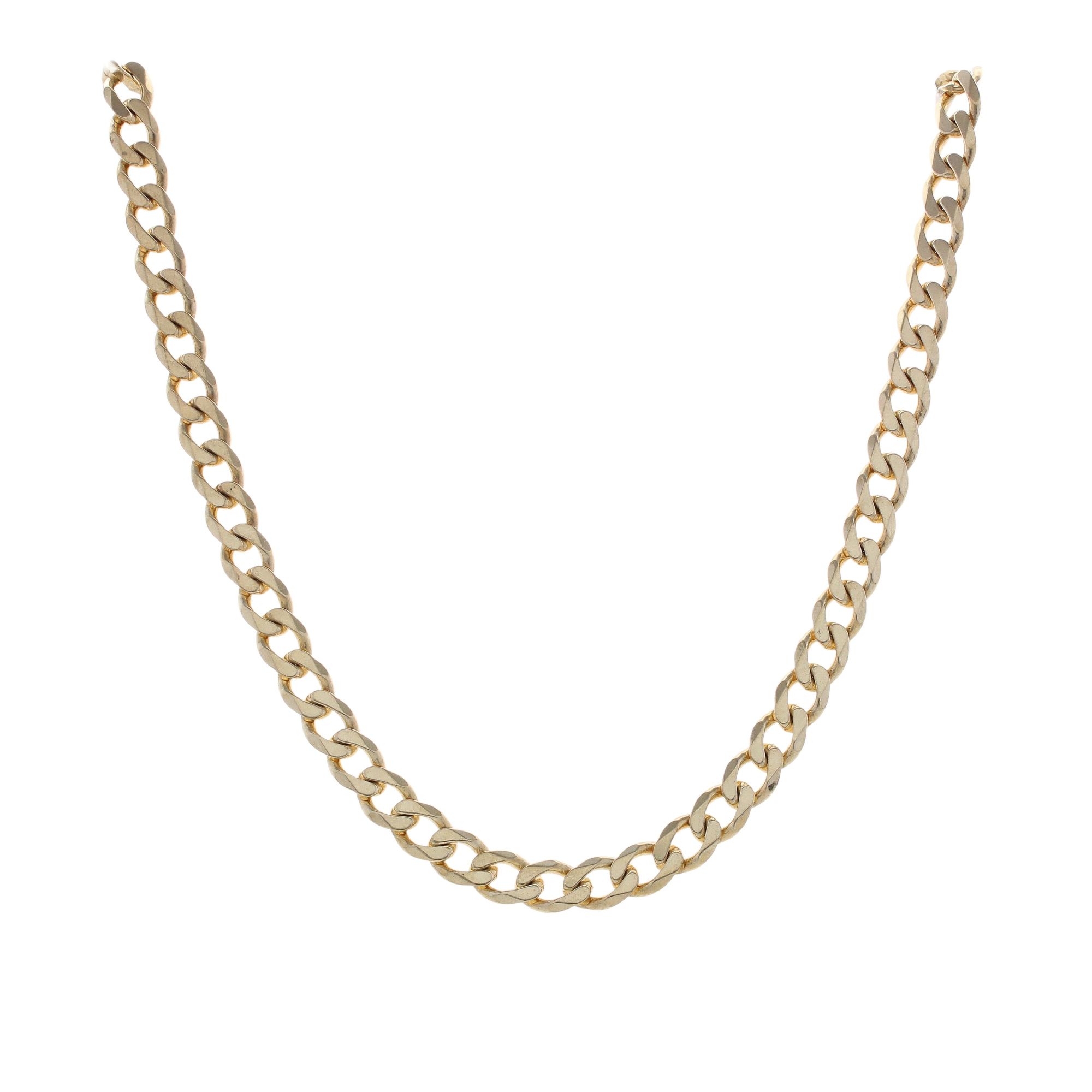 9ct Yellow Gold Curb Chain 30 