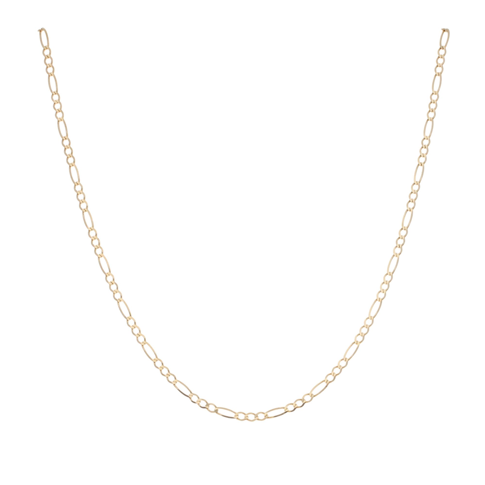 9ct Yellow Gold Figaro Chain 18 