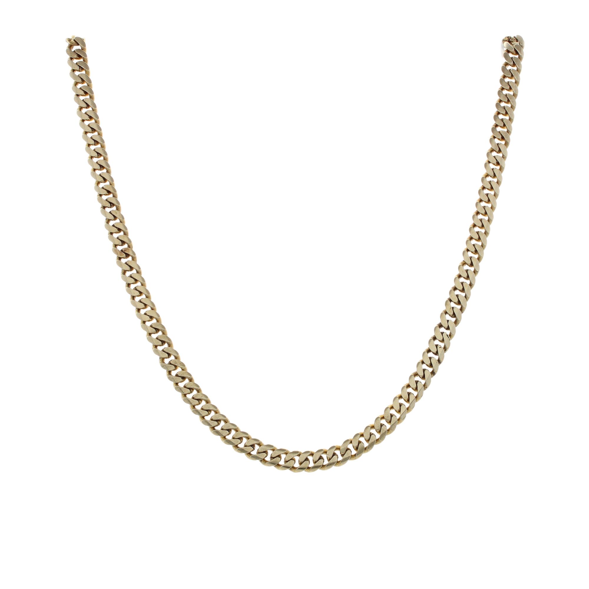 14ct Yellow Gold Curb Chain 18 