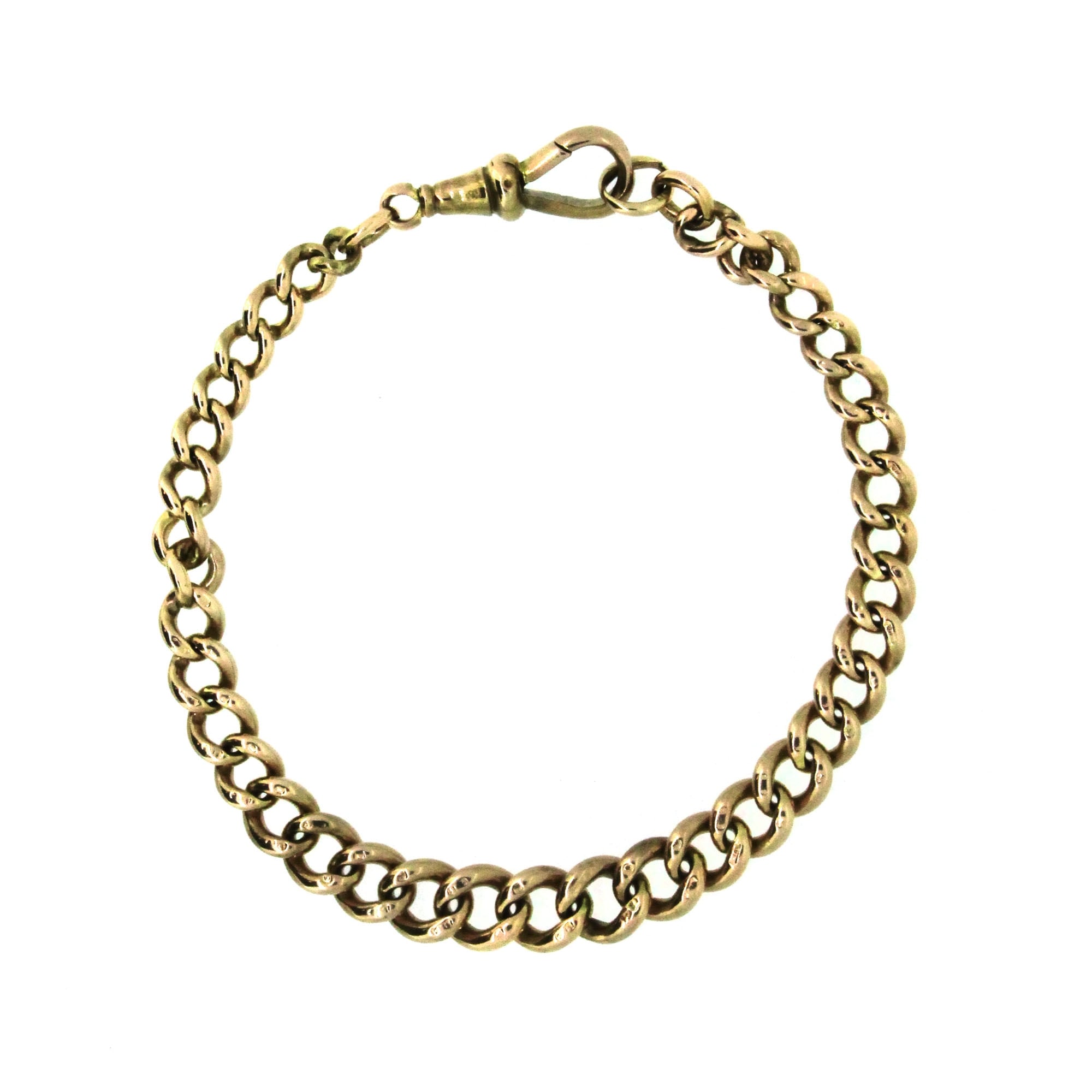 9ct Rose Gold Albert Chain 8\