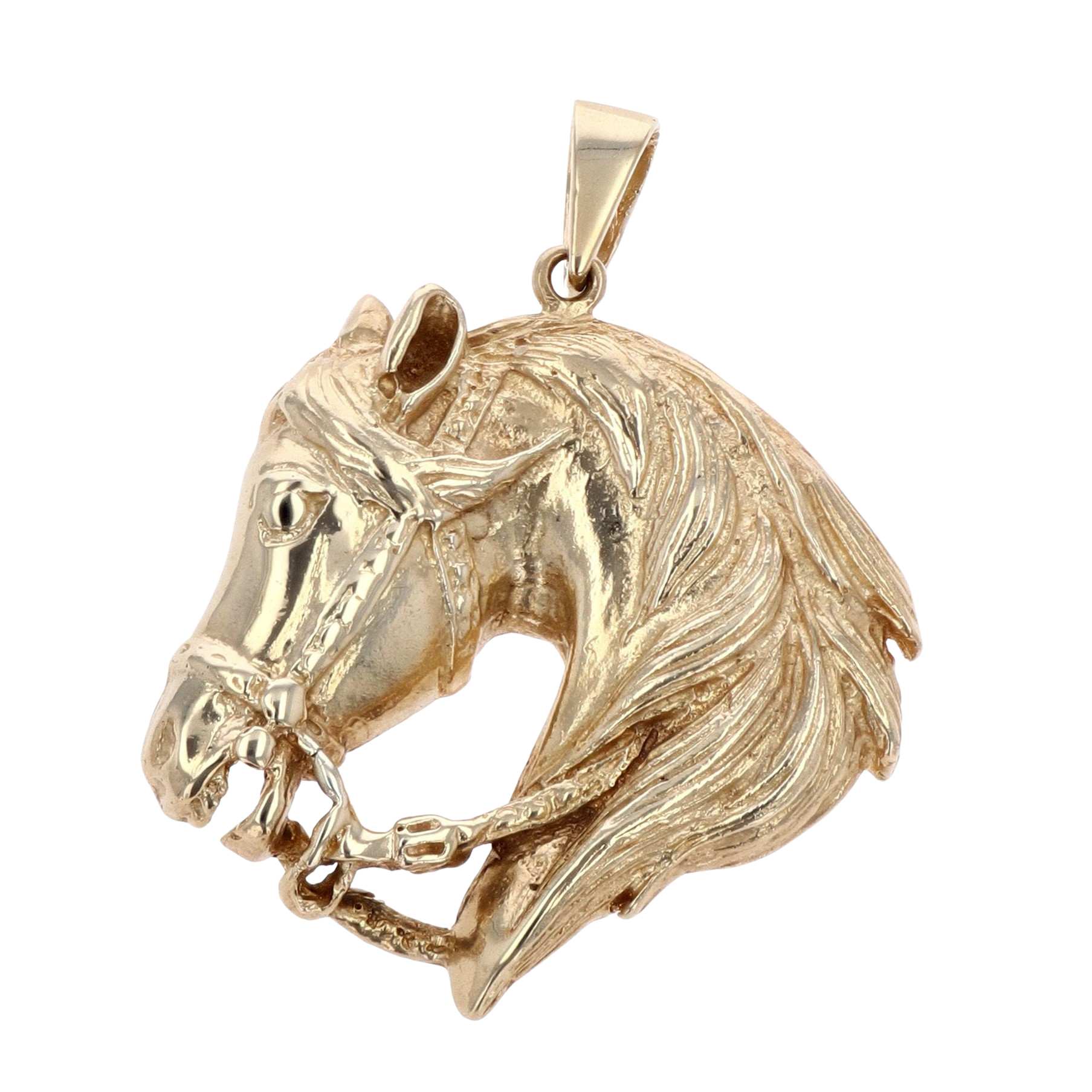 9ct Yellow Gold Horse Pendant 