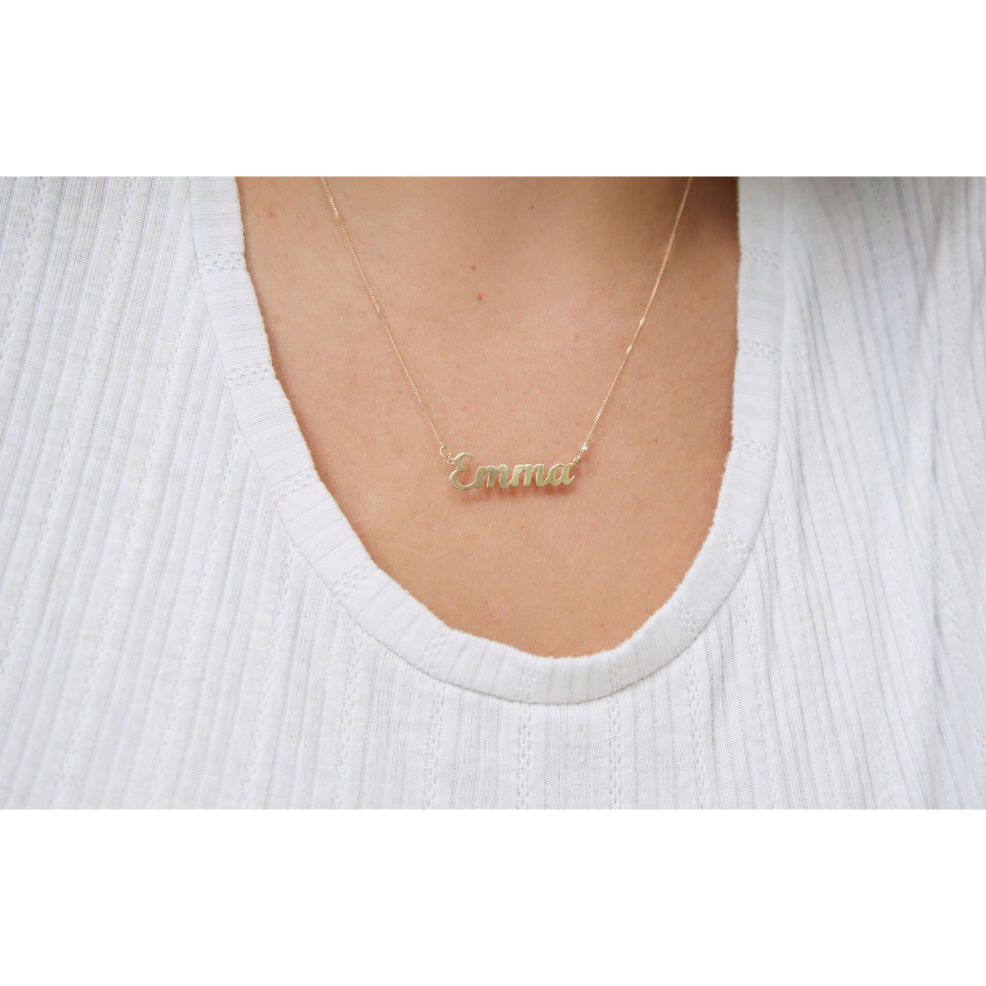 9ct Yellow Gold Personalised Script 