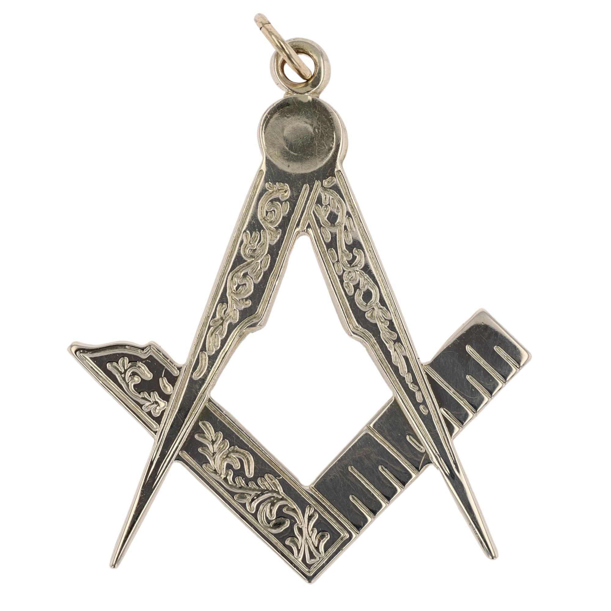 9ct Yellow Gold Masonic Pendant 