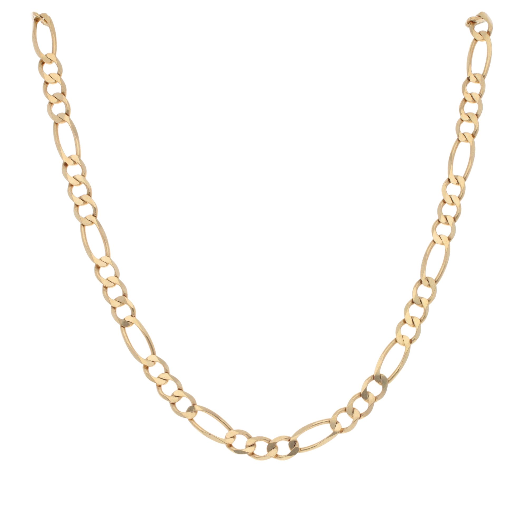 9ct Yellow Gold Figaro Chain 20 