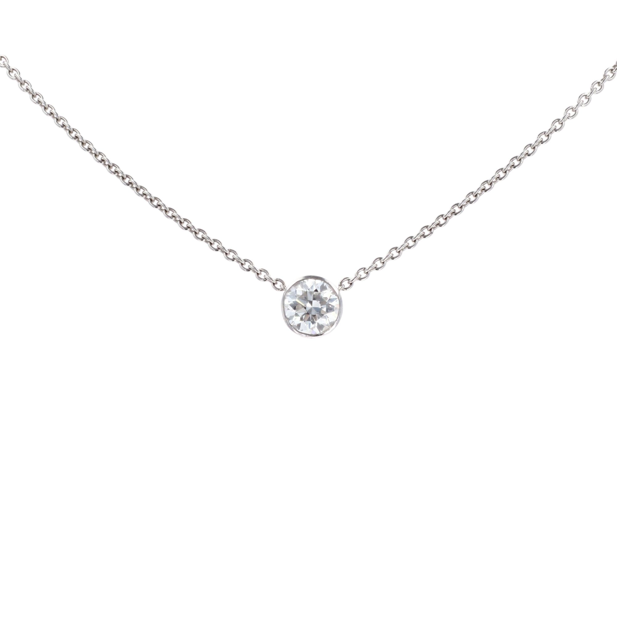 18ct White Gold 2.00cts Rubover Diamond 