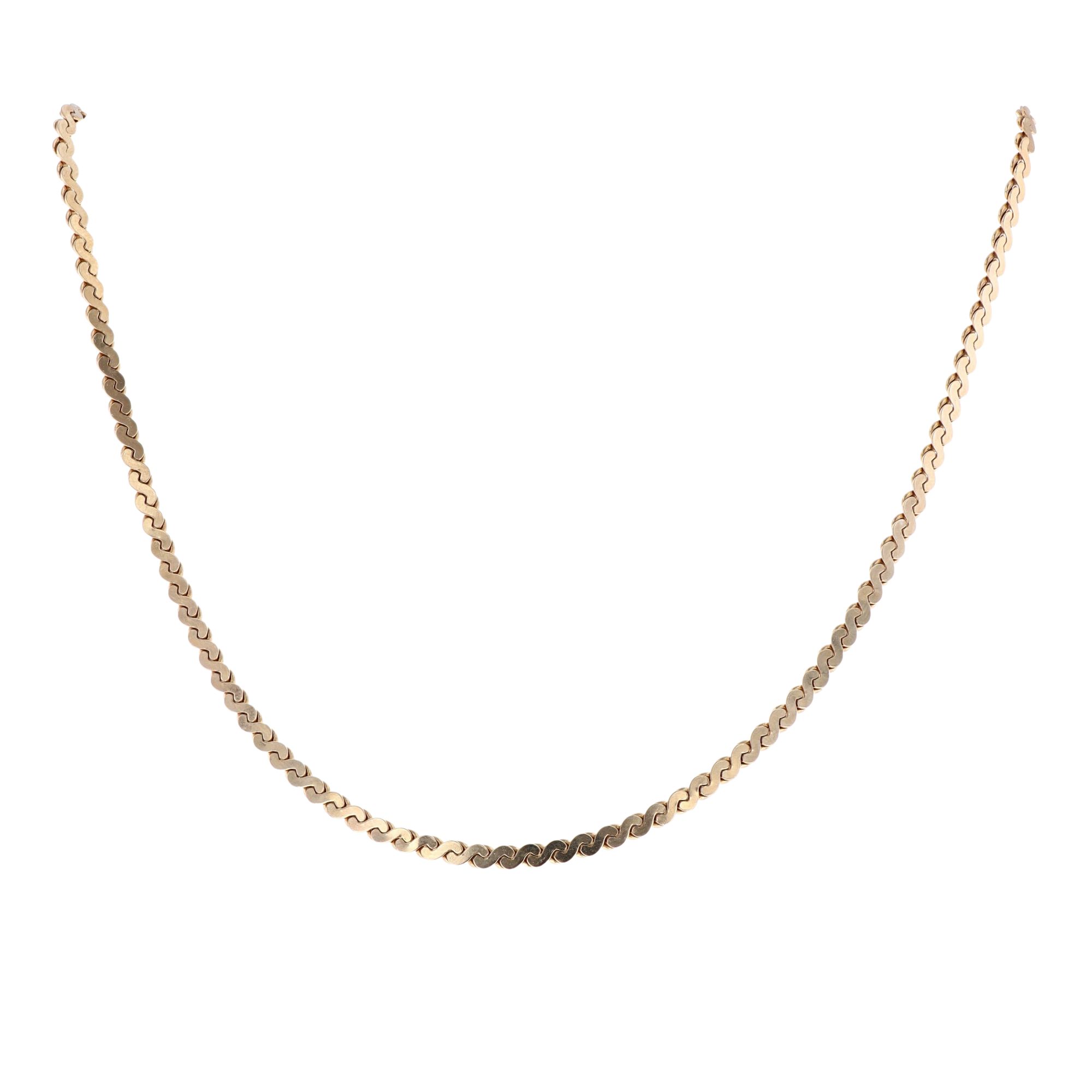 9ct Yellow Gold 'S' Link Chain 30 