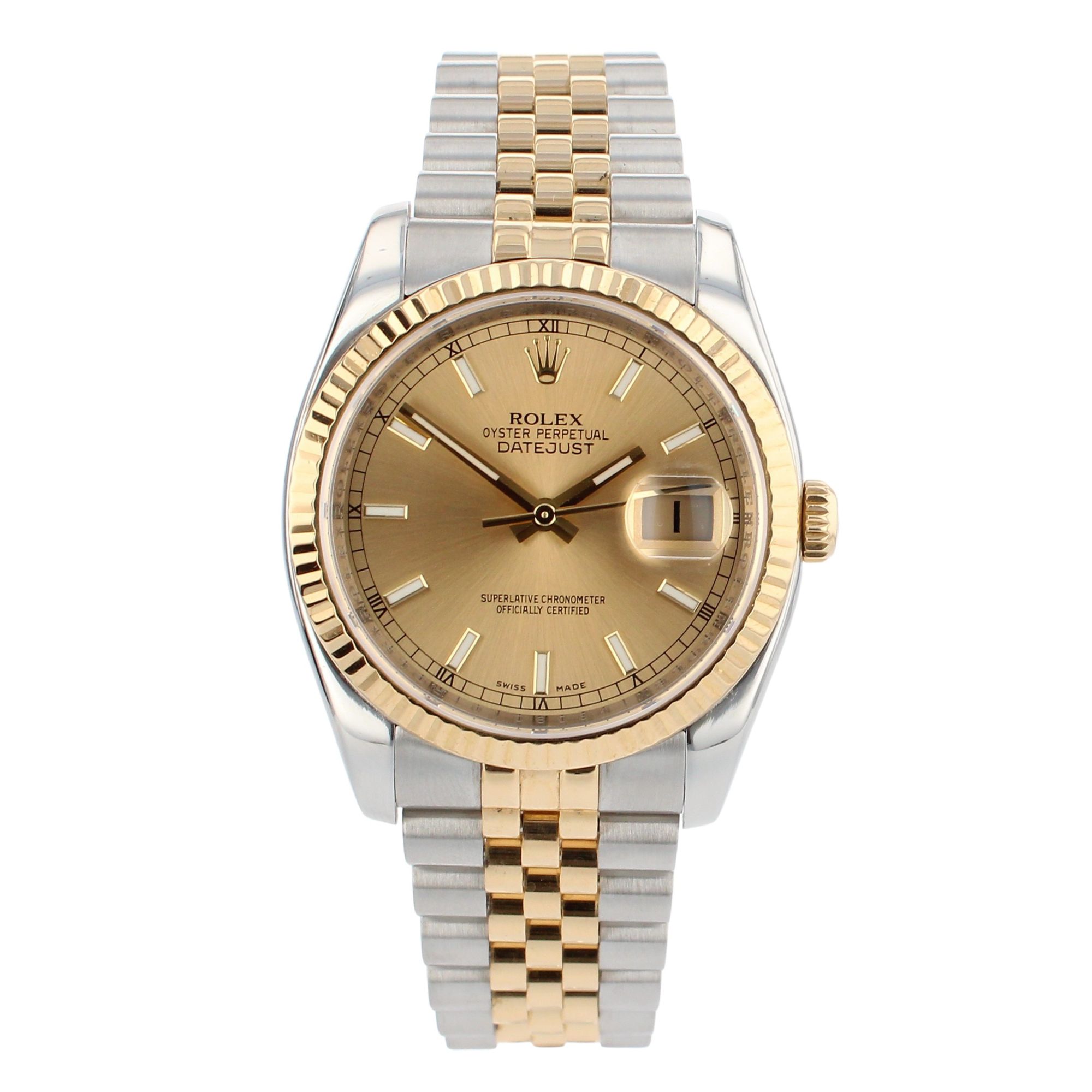 Rolex Datejust Pre Owned Watch Ref 