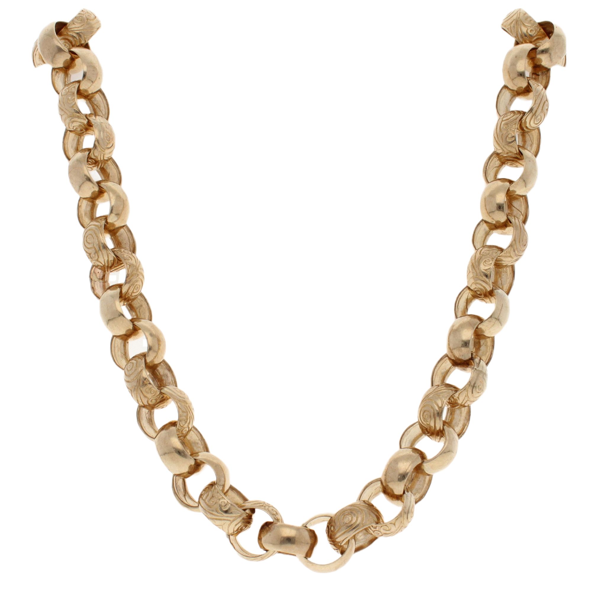 9ct Yellow Gold Patterned And Plain 