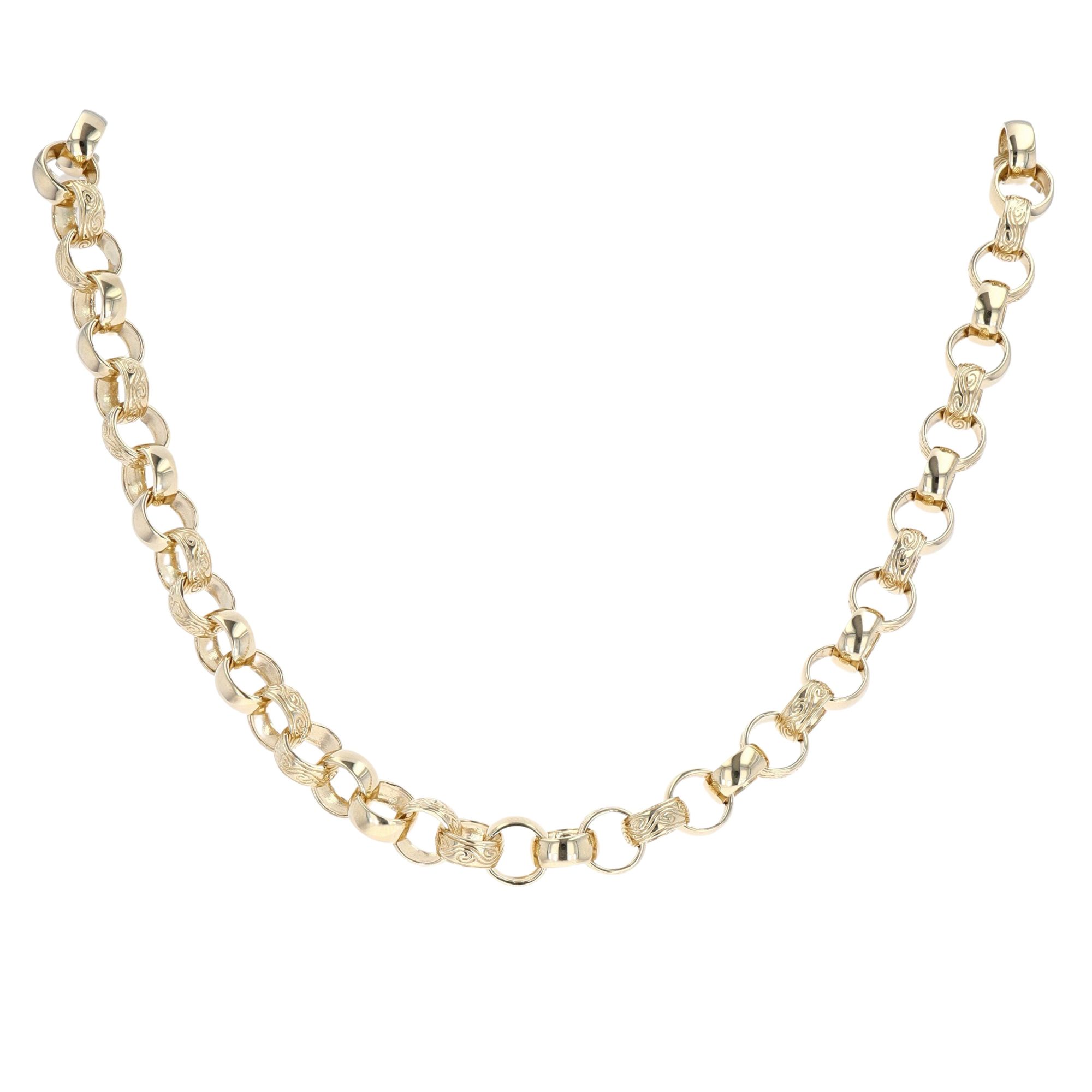 9ct Yellow Gold Patterned \u0026 Plain 