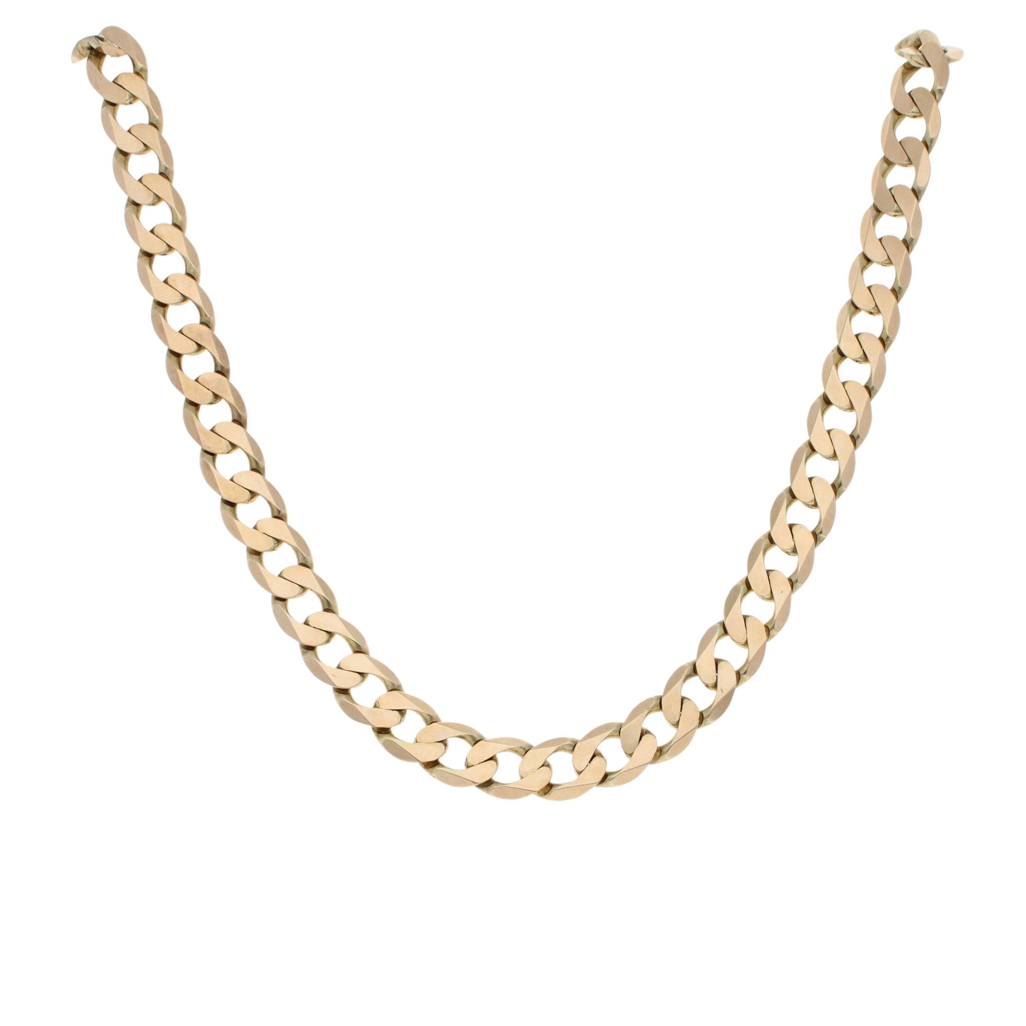 9ct Yellow Gold Curb Chain 20 