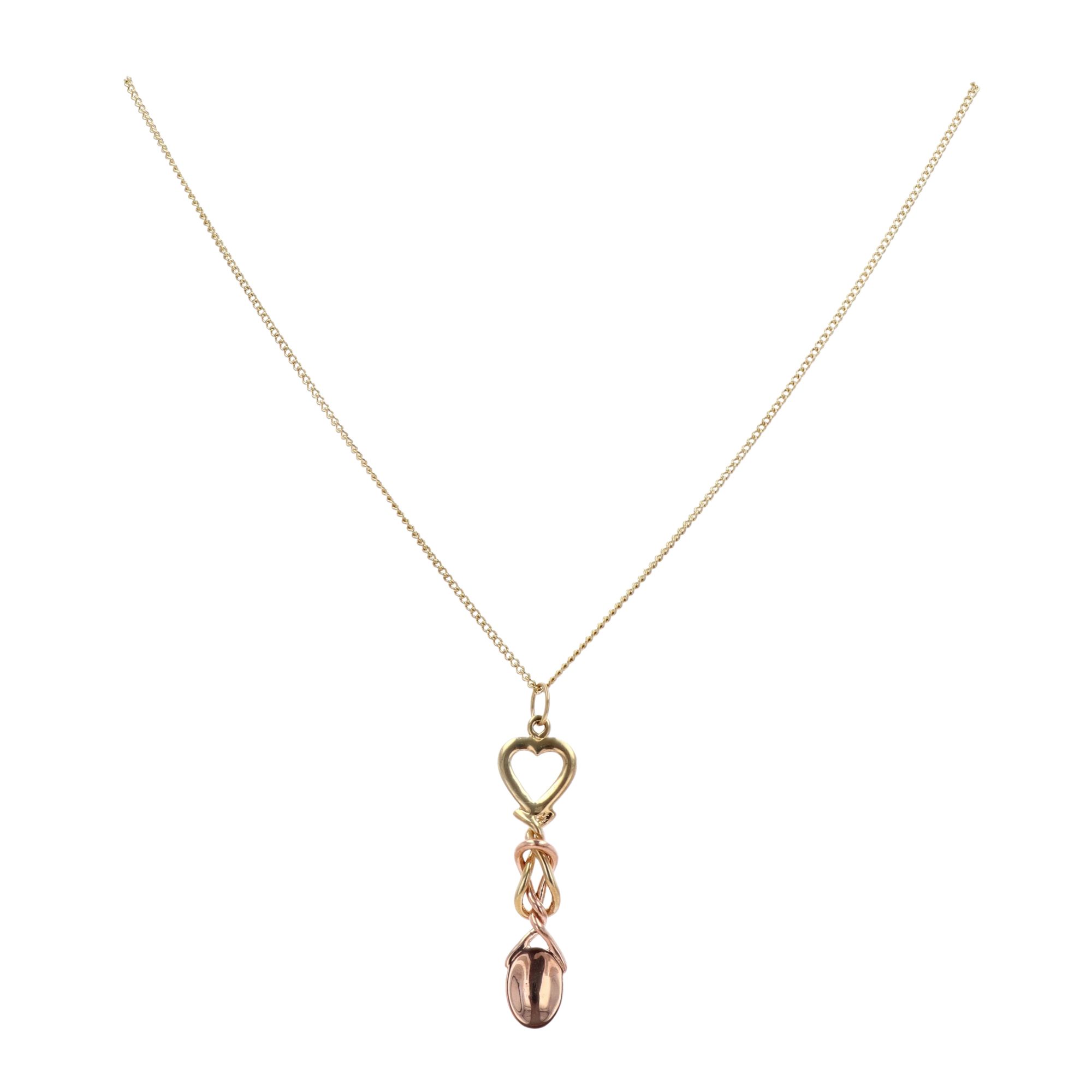 Rose Gold Clogau Love Spoon Pendant 