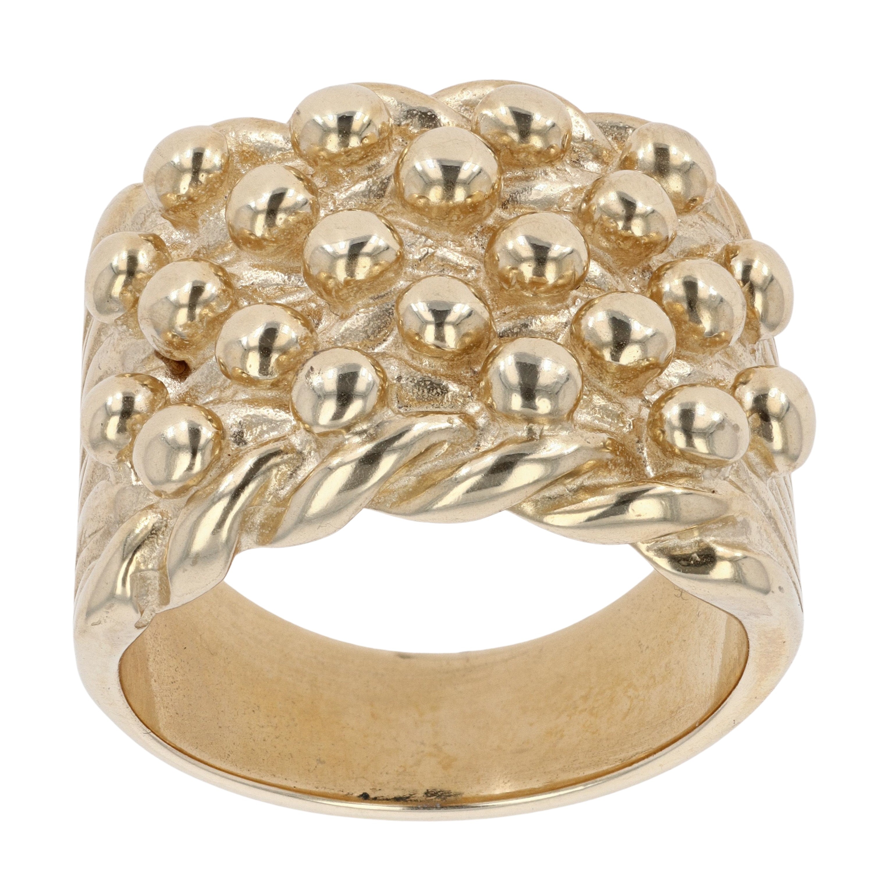 9ct Yellow Gold Five Row Keeper Ring Ramsdens Jewellery