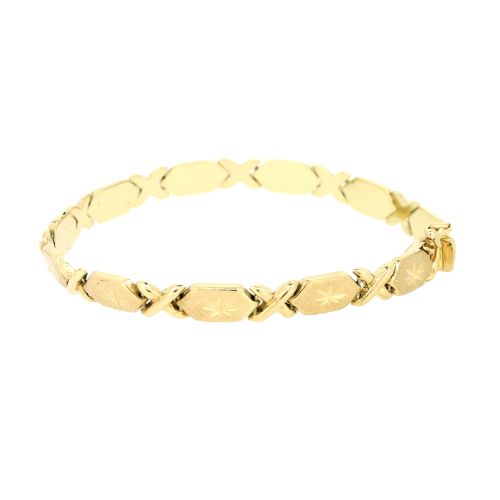 14ct Yellow Gold Fancy 7" Bracelet Ramsdens Jewellery