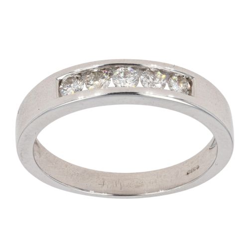 18ct White Gold 0.50ct Diamond Eternity Ring Ramsdens Jewellery