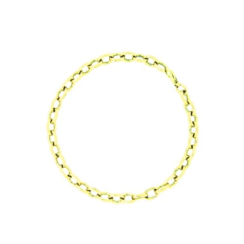 14ct Yellow Gold Belcher 10" Bracelet Ramsdens Jewellery