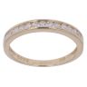 14ct Yellow Gold Cubic Zirconia Eternity Ring