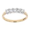 18ct Yellow Gold Certificated 5 Stone Diamond Ring