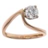 18ct Rose Gold 0.80ct Brilliant Cut Diamond Solitaire Ring
