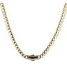 14ct Yellow Gold Monaco Classic Plain Lock Curb Chain 18"