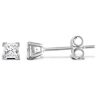 18ct White Gold 0.50ct Princess Cut 4 Claw Diamond Stud Earrings