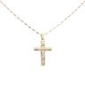 9ct Yellow Gold Crucifix Pendant and Chain 20"