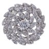 9ct White Gold 2.10ct Brilliant Cut Diamond Cluster Ring