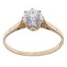 9ct Yellow Gold Cubic Zirconia Single Stone Ring