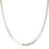 9ct Yellow Gold Square Curb Chain 22"