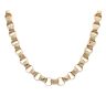 9ct Yellow Gold Patterned And Plain Belcher Chain 28"