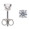 9ct White Gold 1.00ct Brilliant Cut Lab Grown Diamond Stud Earrings