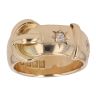 18ct Yellow Gold 0.10ct Diamond Buckle Ring