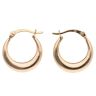 Silver and Gold Plated Creole Hoop Earrings Set of Two