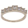 9ct Yellow Gold 1.00ct Princess Cut Diamond Half Eternity Ring