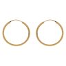22ct Yellow Gold Dot Hoop Earrings
