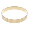 9ct Yellow Gold Patterned Zigzag Bangle