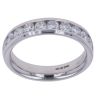 9ct White Gold 1.00ct Brilliant Cut Lab Grown Diamond Half Eternity Ring