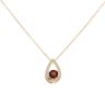 9ct Yellow Gold Tear Drop Pendant And Chain
