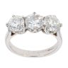 18ct White Gold Diamond Trilogy Ring