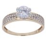 9ct Yellow Gold Cubic Zirconia Single Stone Ring