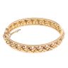 9ct Yellow Gold Patterned Hinged Bangle