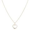 9ct Yellow and White Gold Heart Pendant and Chain 18"