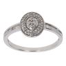 9ct White Gold 0.25ct Mixed Cut Diamond Cluster Ring