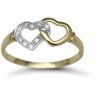 9ct Yellow Gold 0.05ct Diamond Heart Ring