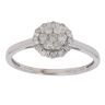 9ct White Gold 0.35ct Brilliant Cut Diamond Cluster Ring